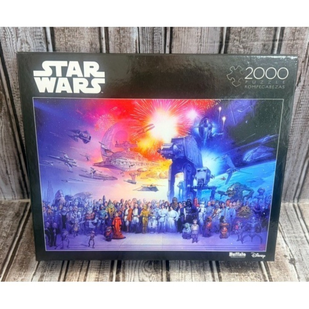 Star Wars 2000 Piece Puzzle SEALED Buffalo Games Disney Jigsaw Large Puzzle